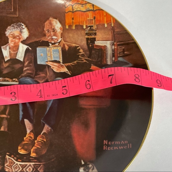 America’s Oldest Knowles Vintage Plate 4755N by Norman Rockwell Evening’s Ease - Picture 8 of 8